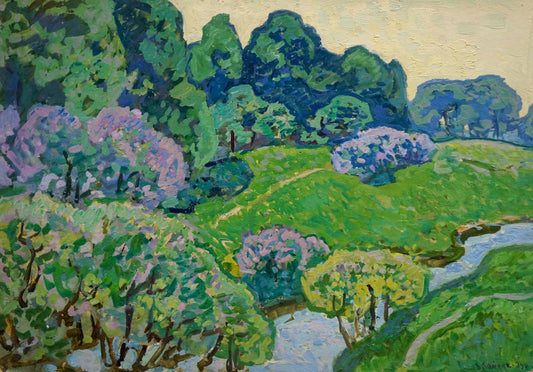 Oil painting Warm morning Gaiduk Viktor Kirillovich