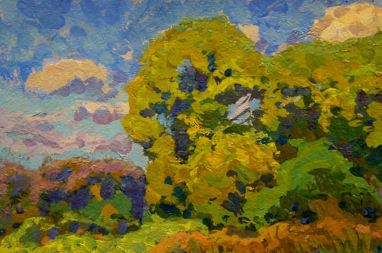 Oil painting Meadow road Ruban Grigory Savelievich