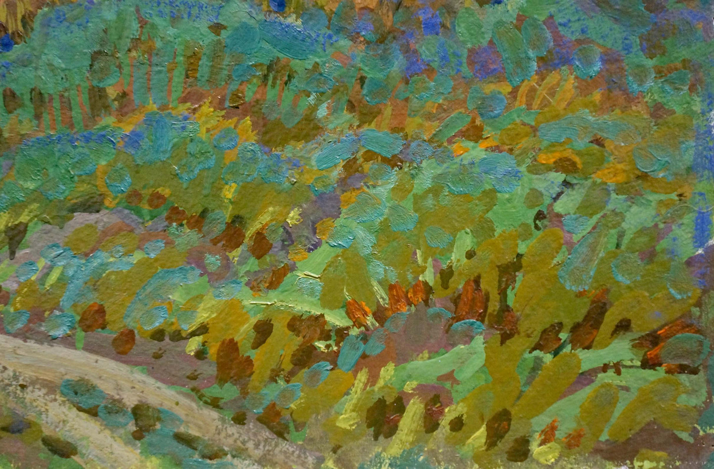 Oil painting Meadow road Ruban Grigory Savelievich