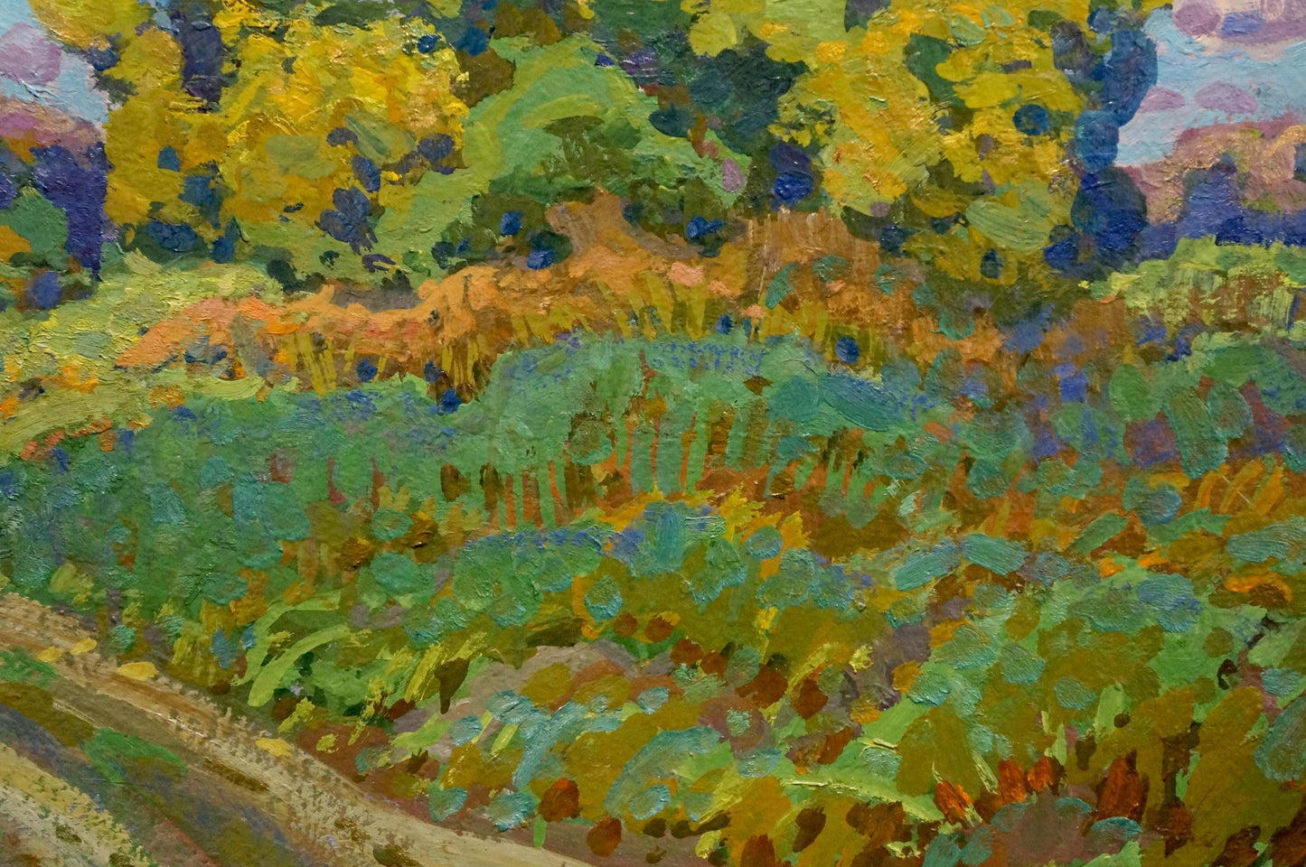 Oil painting Meadow road Ruban Grigory Savelievich