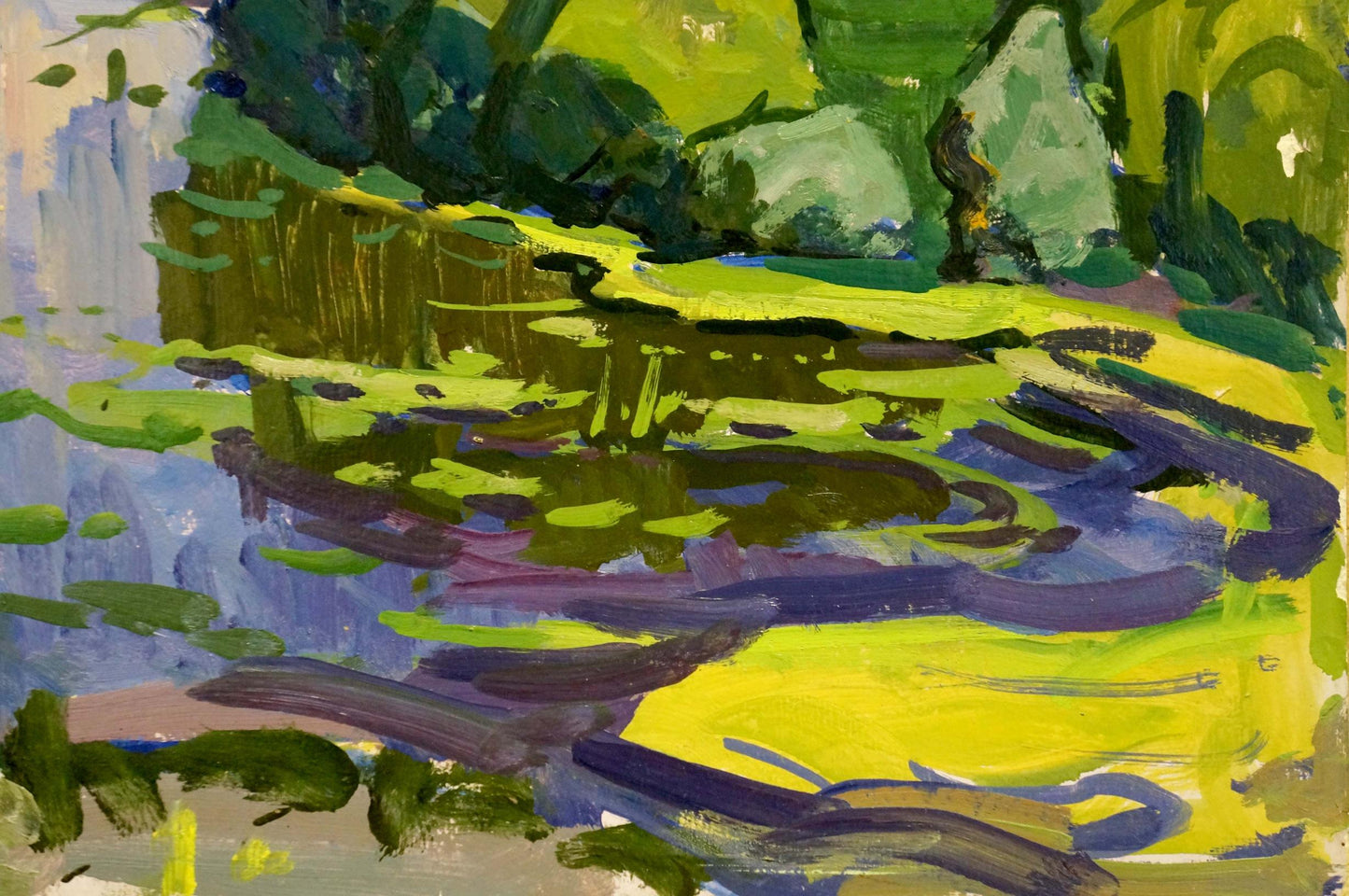 Oil painting On the Dnieper Ruban Grigory Savelievich