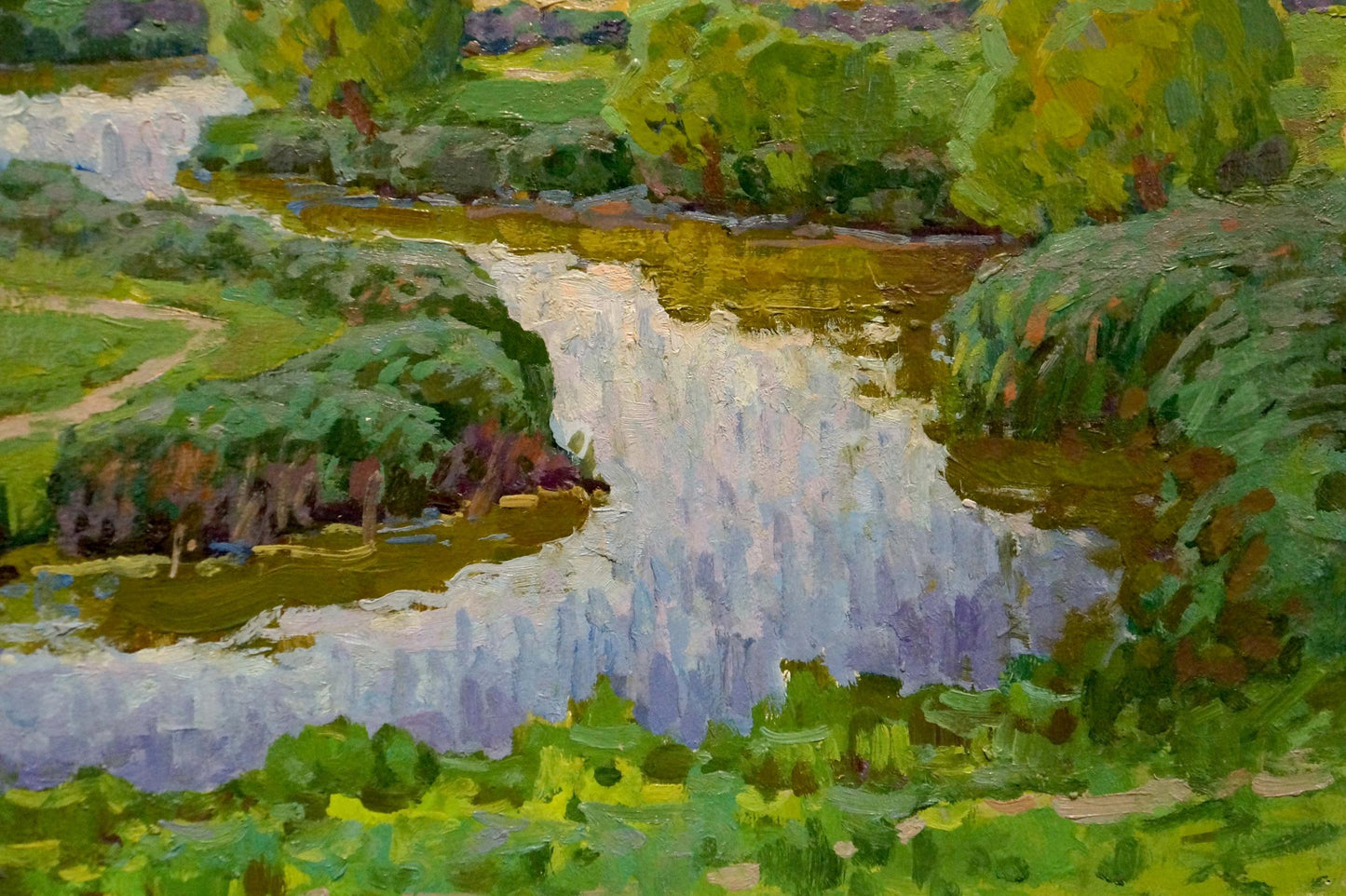 Oil painting In the Dnieper floodplain Ruban Grigory Savelievich