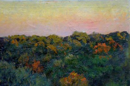 Landscape by Y. S. Poymanov, an oil masterpiece showcasing nature's grandeur.