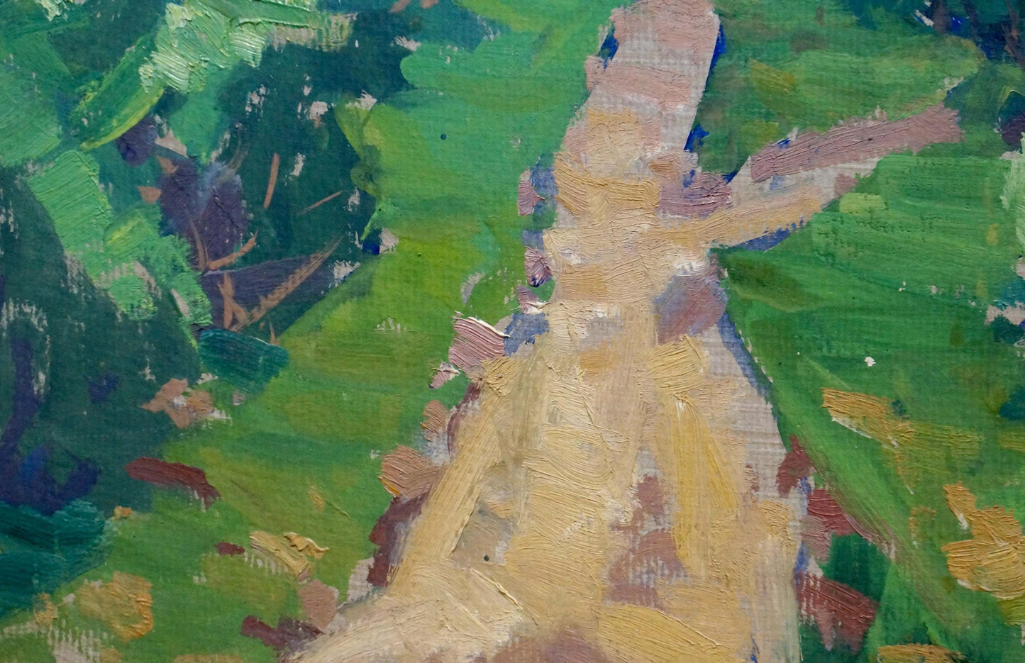 Oil painting Warm summer day Anatoly Fomin