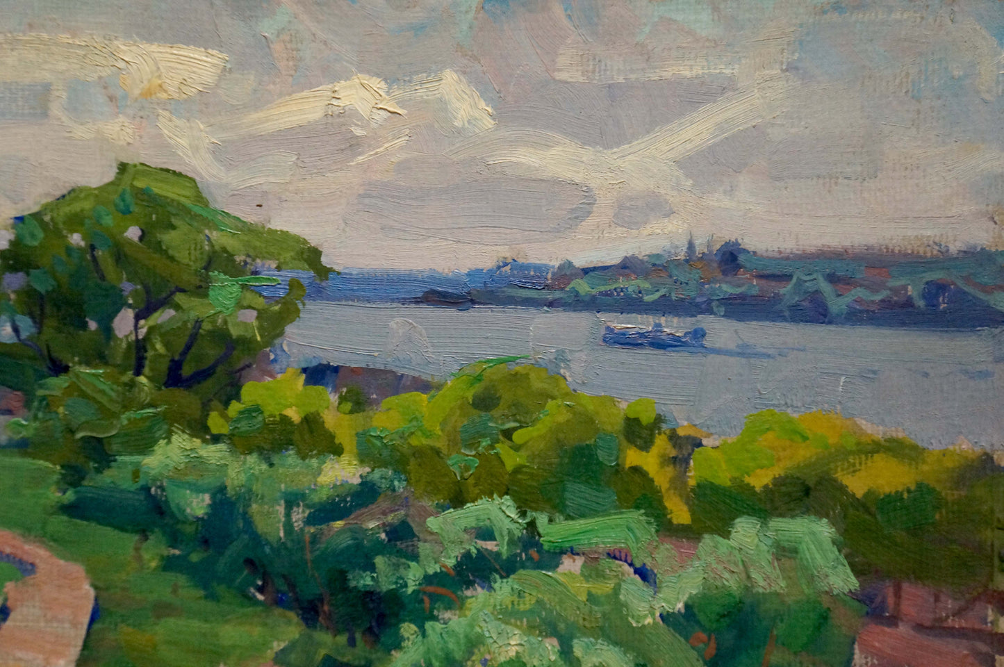 Oil painting Warm summer day Anatoly Fomin