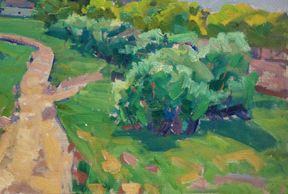 Oil painting Warm summer day Anatoly Fomin