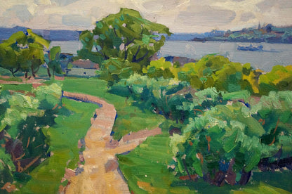 Oil painting Warm summer day Anatoly Fomin