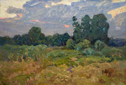 Oil painting Before the storm Fomin Anatoly Nikiforovich