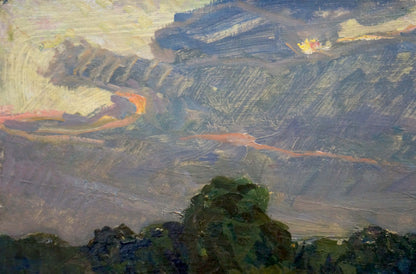 Oil painting Before the storm Fomin Anatoly Nikiforovich