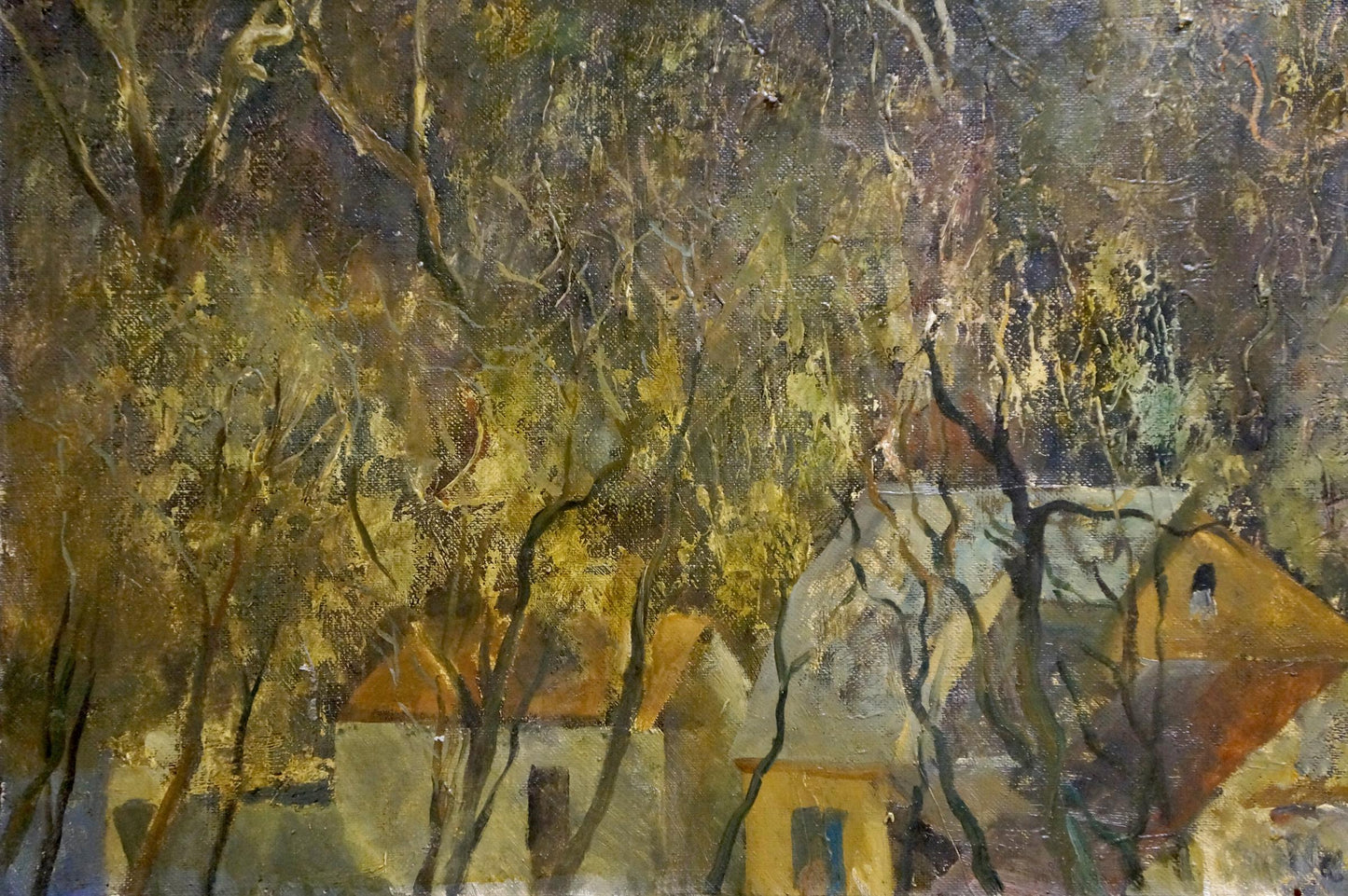 Oil painting Suburban Massif Bazilev Sergey