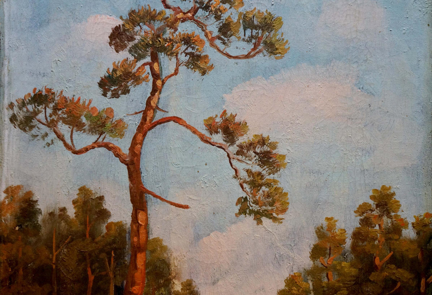 Oil painting Path in the summer forest Unknown artist