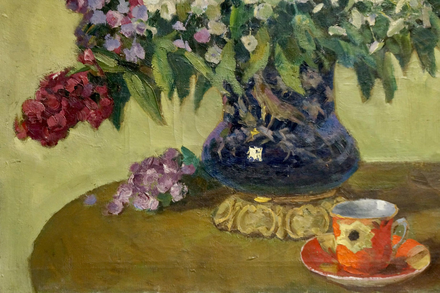 Oil painting Phlox Suponin Petr Mikhailovich