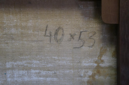 Oil painting The streets of the city