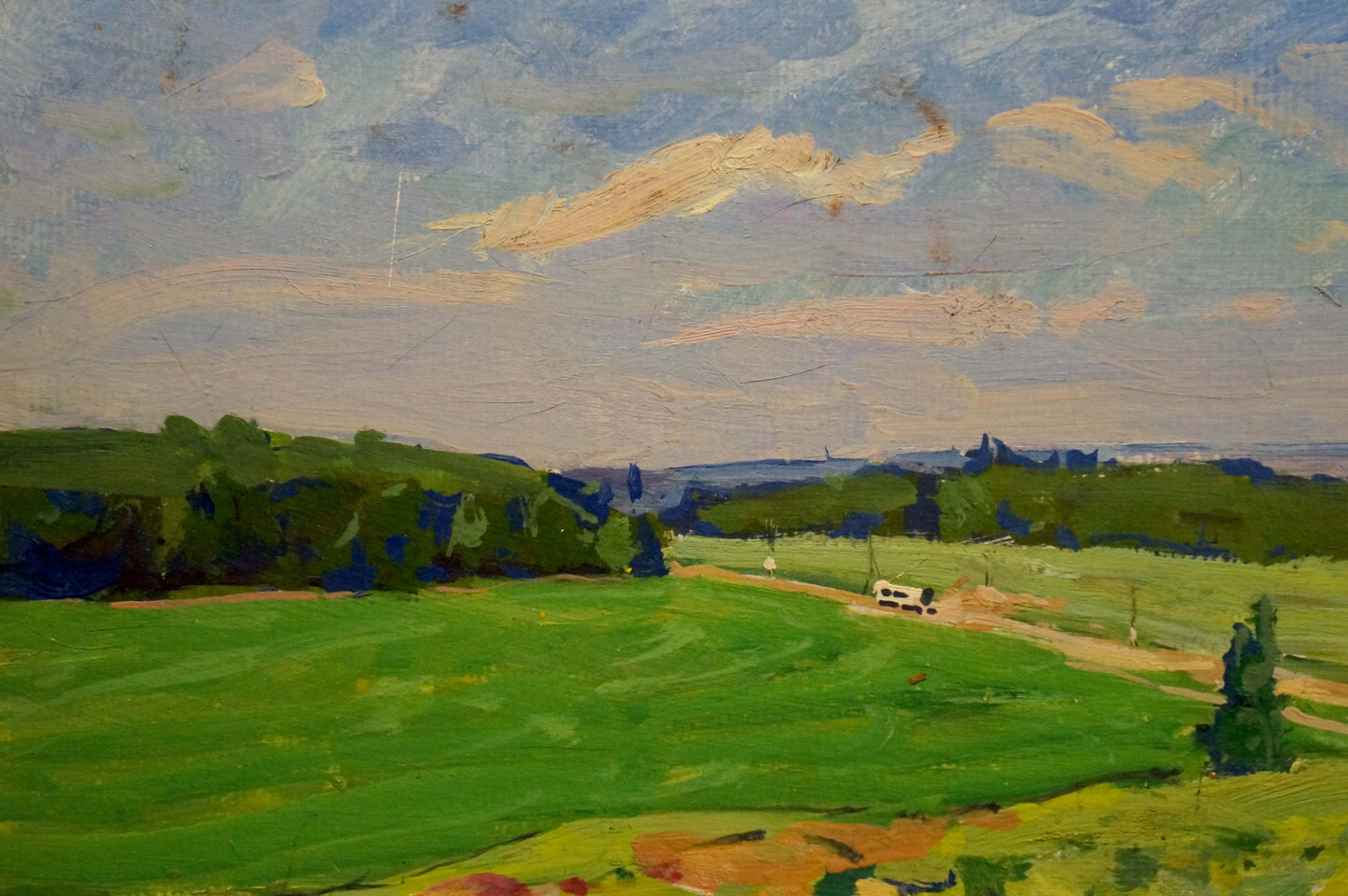 Oil painting Road to town Fomin Anatoly Nikiforovich