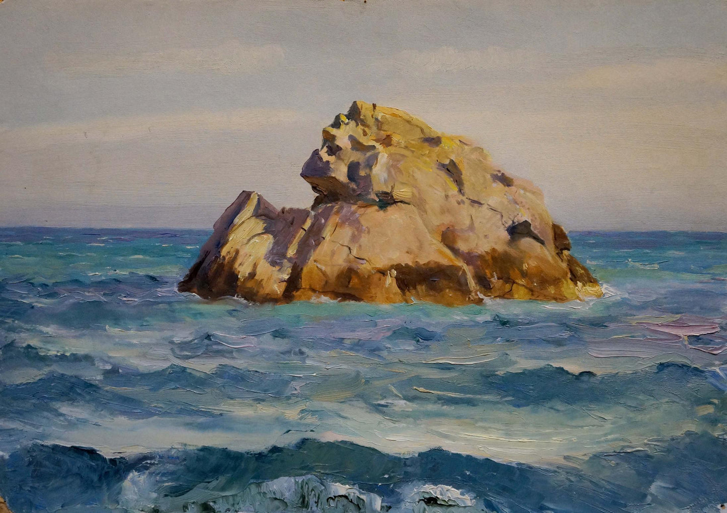 Oil painting Rocks in the sea Vladimir Matyushkov