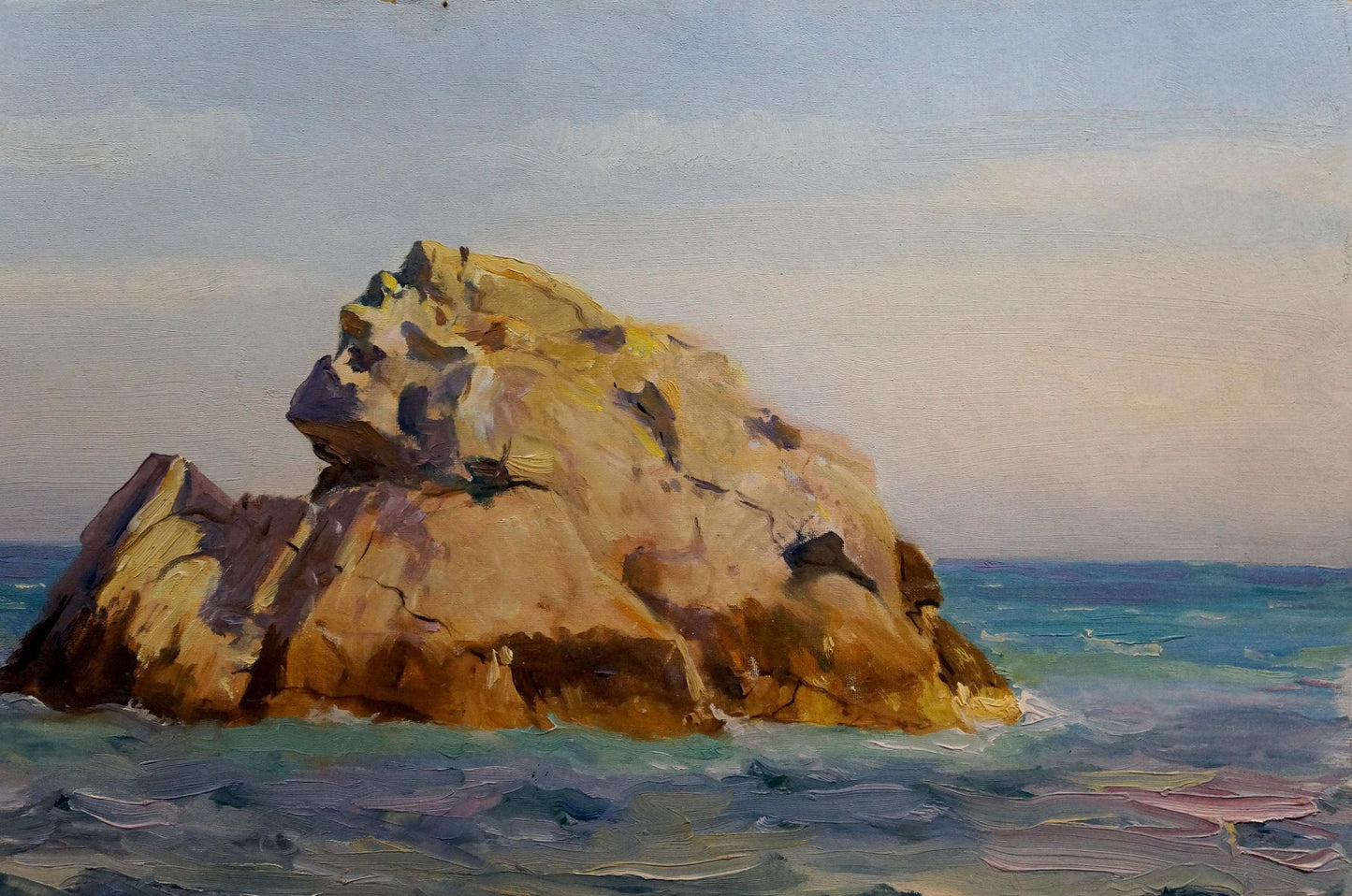 Oil painting Rocks in the sea Vladimir Matyushkov