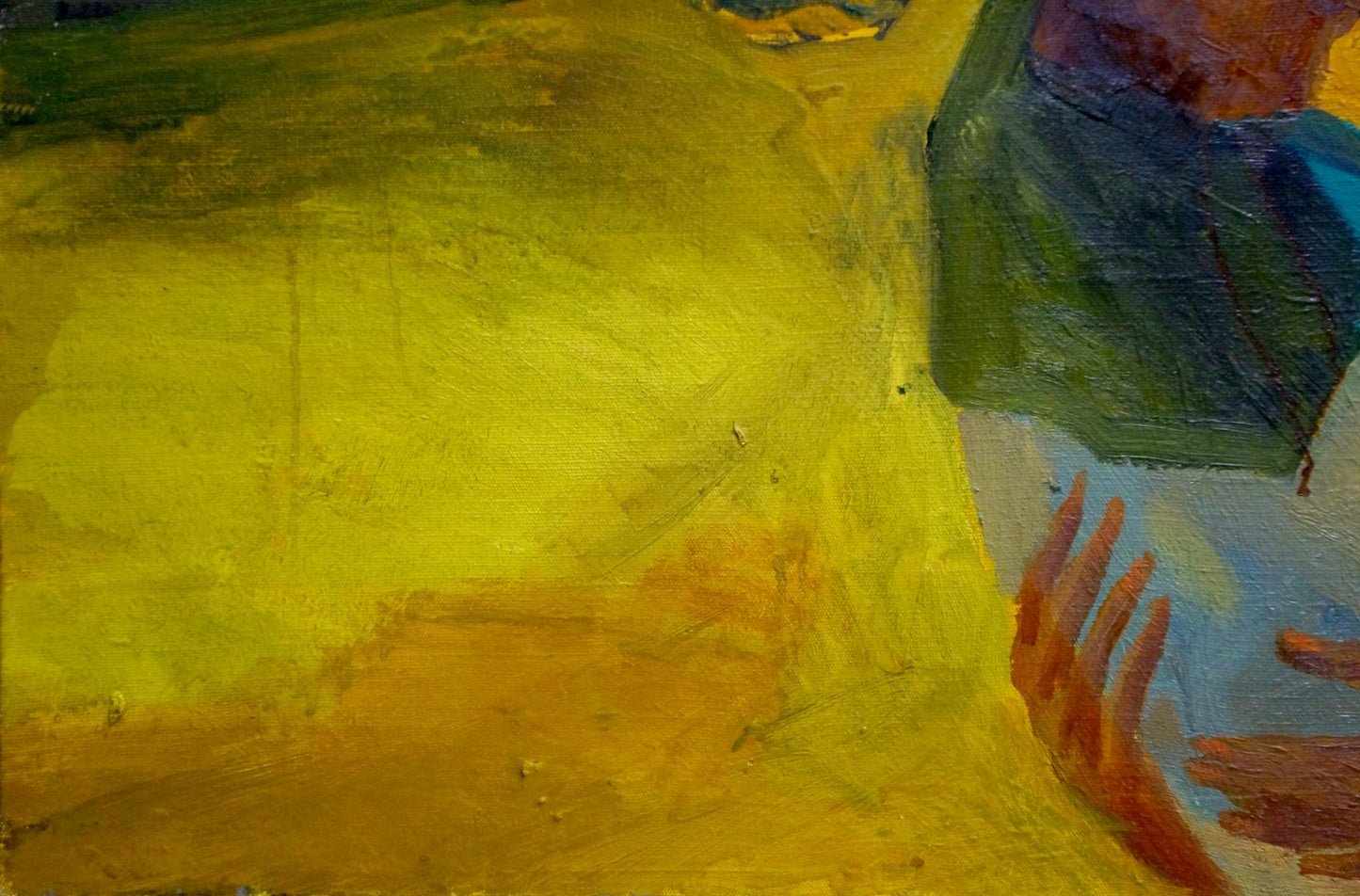 Oil painting Meeting sailors Repka Alexander Sergeevich