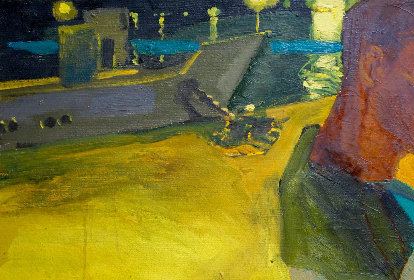 Oil painting Meeting sailors Repka Alexander Sergeevich