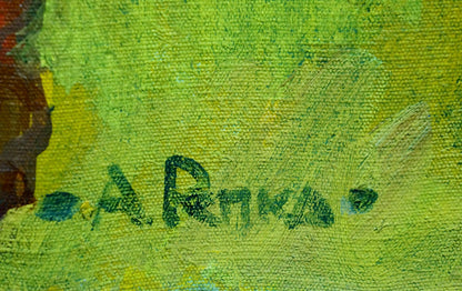 Oil painting Meeting sailors Repka Alexander Sergeevich