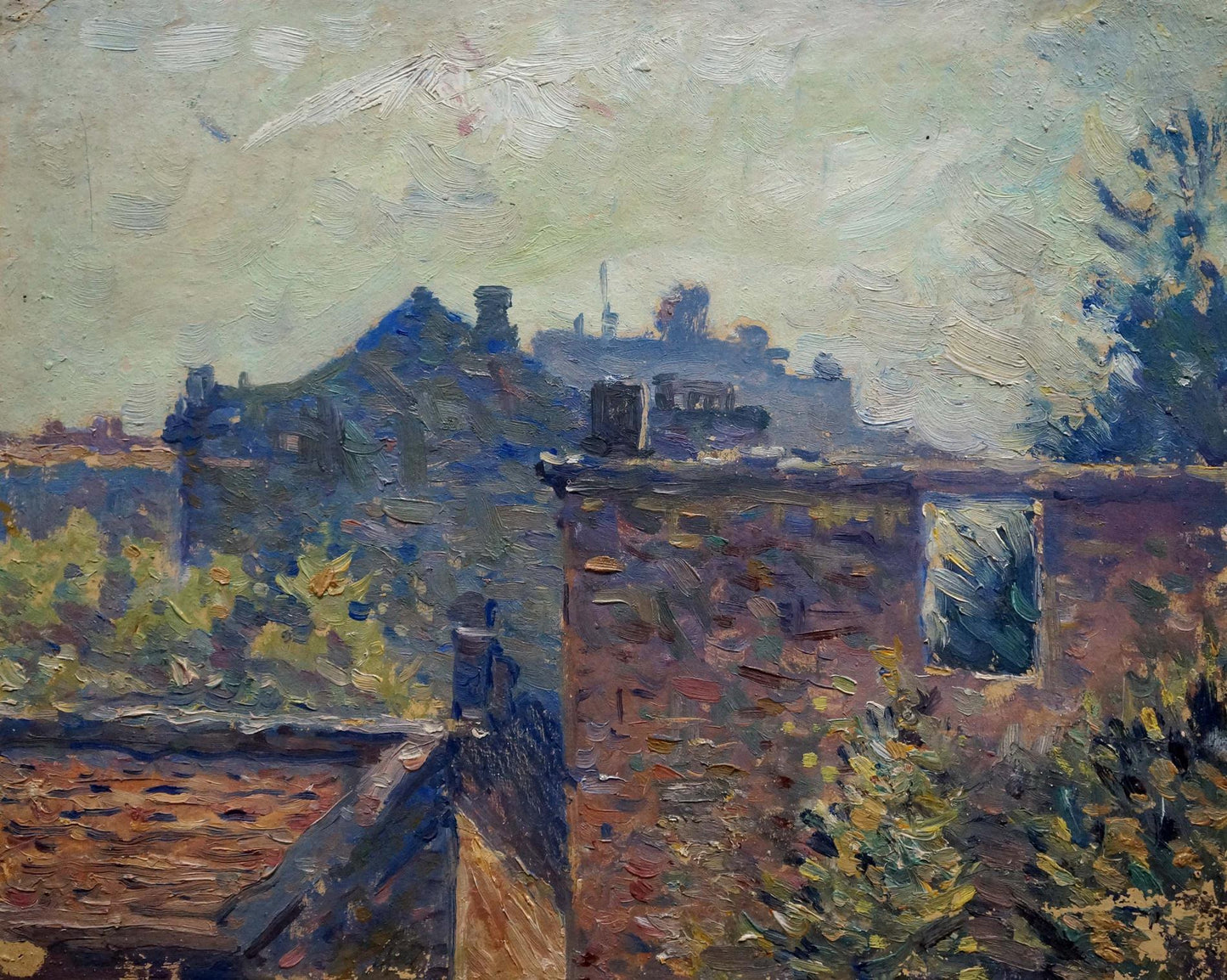 Oil painting City landscape Odessa artist