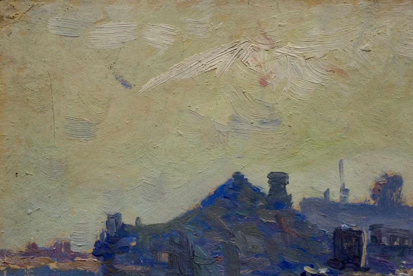 Oil painting City landscape Odessa artist