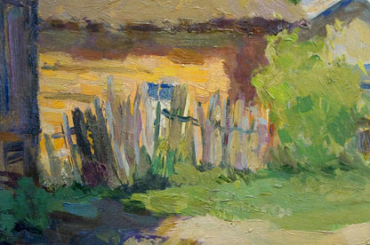 Oil painting Village landscape Pavlyuk Nikolay Artemovich