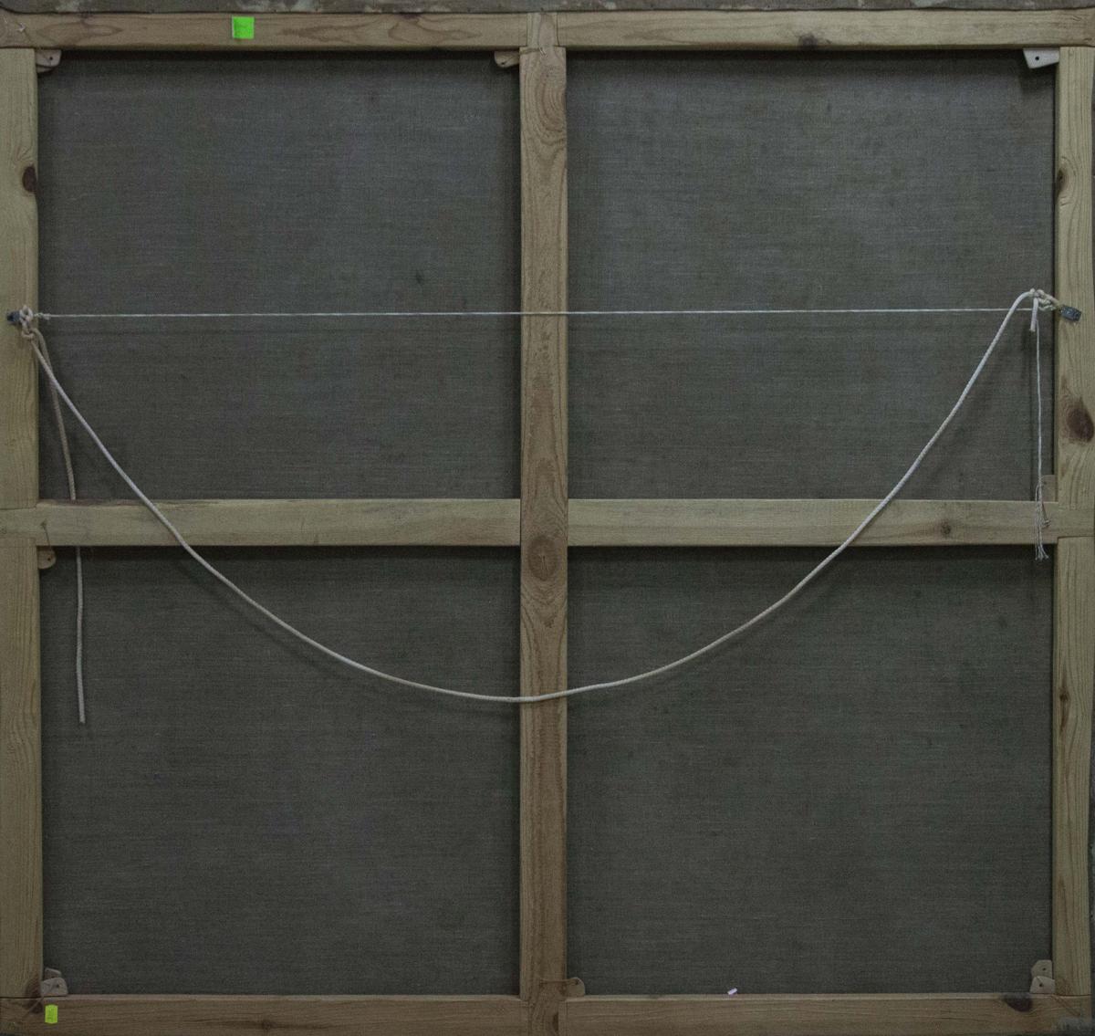 Oil painting At the village