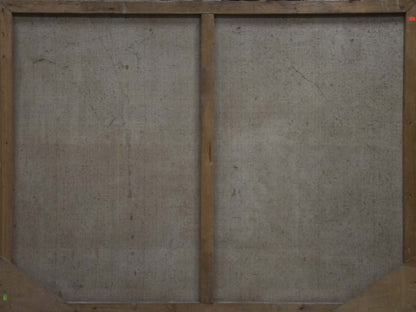 Oil painting Children walk by the pond