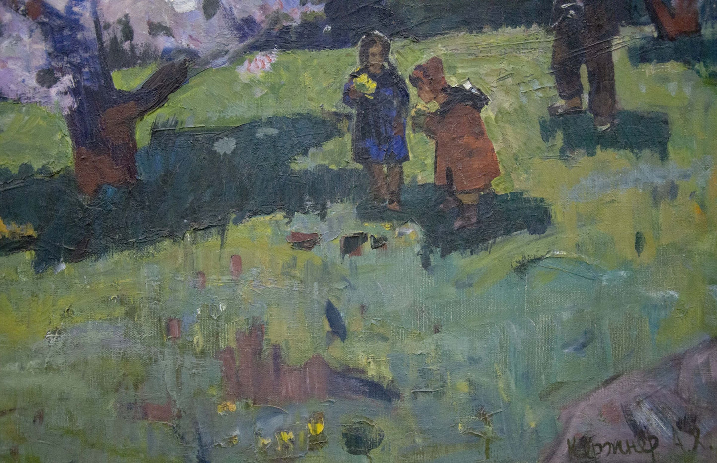 Oil painting Blossoming Seaside Garden Alexander Kerzhner