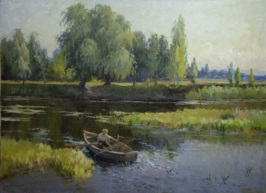 Oil painting Summer landscape Nepiypivo Vasily Ignatievich