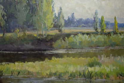 Oil painting Summer landscape Nepiypivo Vasily Ignatievich