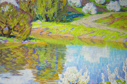 Oil painting Blooms Zlyden Yuri Fedorovich