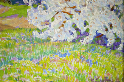 Oil painting Blooms Zlyden Yuri Fedorovich