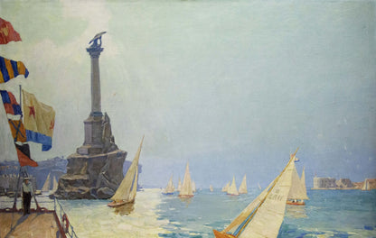 Oil painting Near the shore Vladimir Kozyuk