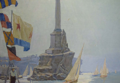 Oil painting Near the shore Vladimir Kozyuk