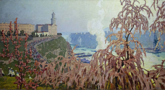 Oil painting May Day in Sevastopol Vladimirov Sergey Sidorovich