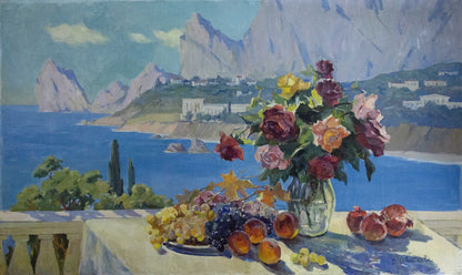 Oil painting Sea view Tsvetkova V.P.