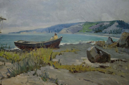 Oil painting Broken Sails A. Ferber