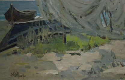 Oil painting Broken Sails A. Ferber