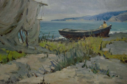 Oil painting Broken Sails A. Ferber