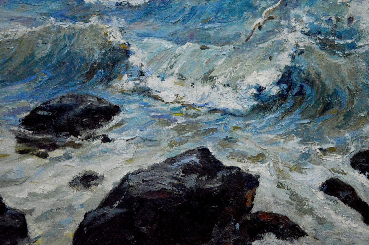 Oil painting Raging sea Bakaev Sergey Ivanovich