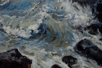 Oil painting Raging sea Bakaev Sergey Ivanovich