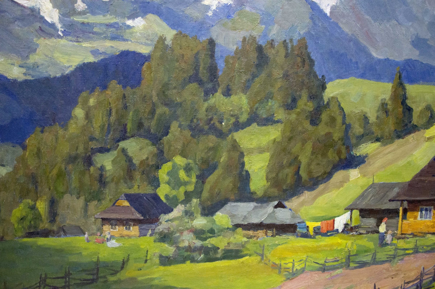 Oil painting Mountain landscape Potapenko Andrey Ilyich