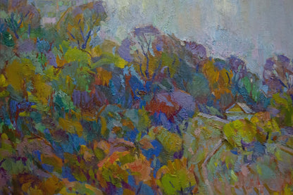 Oil painting City view Chegodar Vasily Dmitrievich