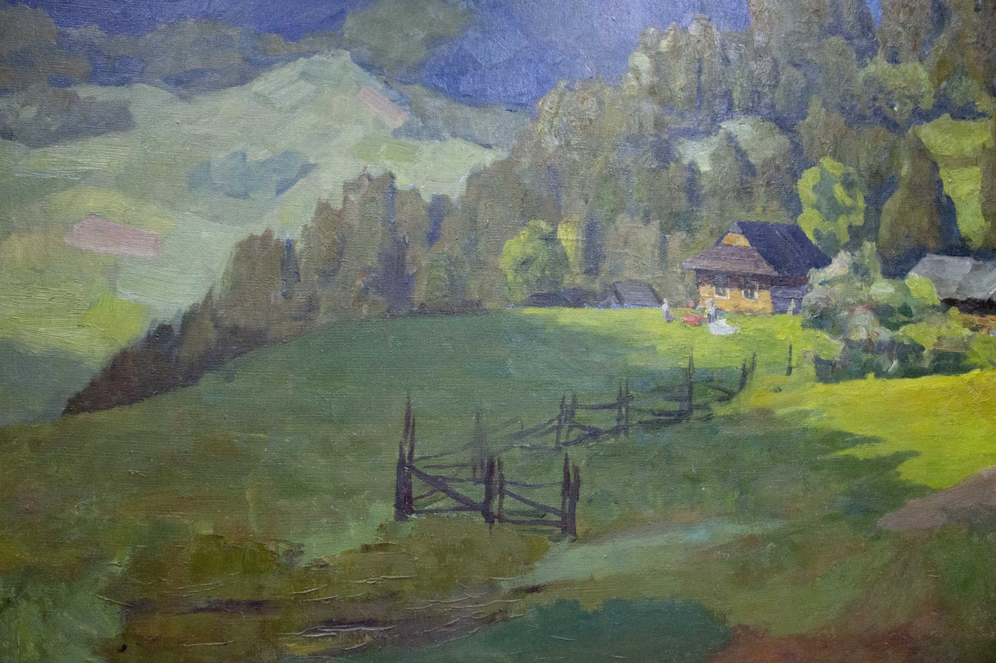 Oil painting Mountain landscape Potapenko Andrey Ilyich