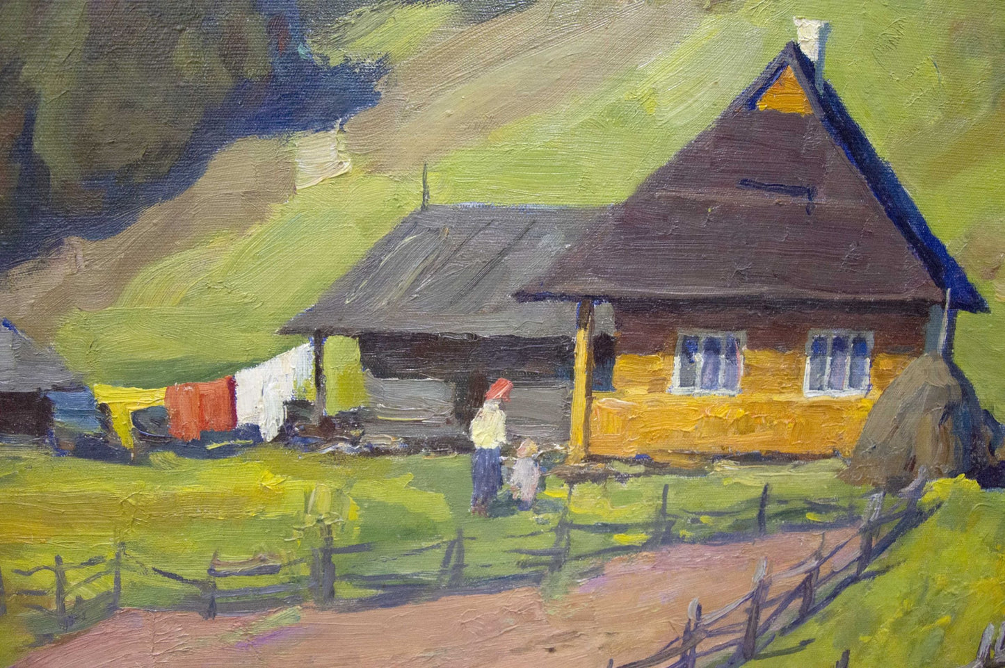 Oil painting Mountain landscape Potapenko Andrey Ilyich