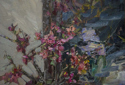 Oil painting Still life by the night window Evgeny Ryman