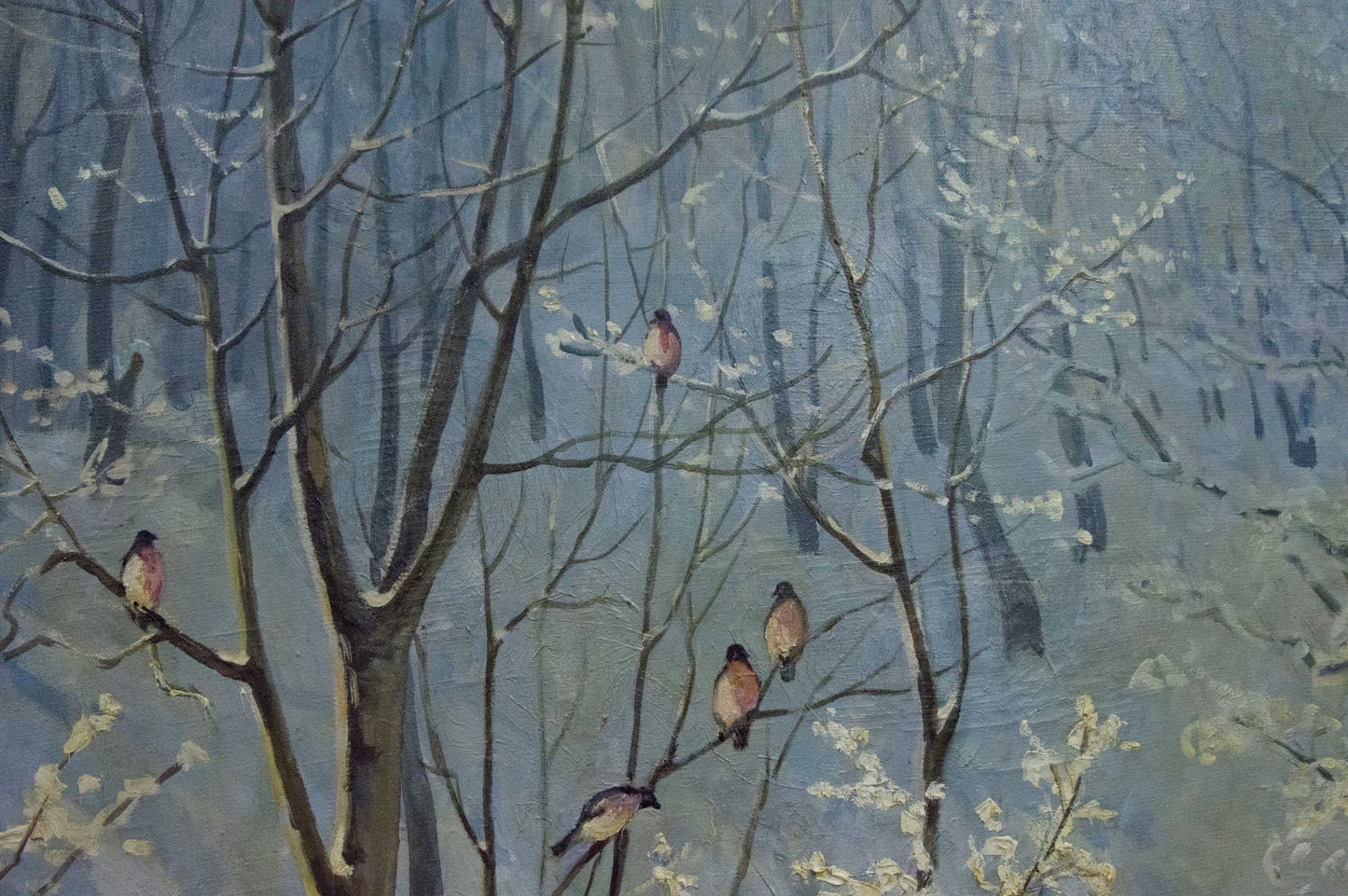 Oil painting Winter landscape Sevets Victor Stepanovich