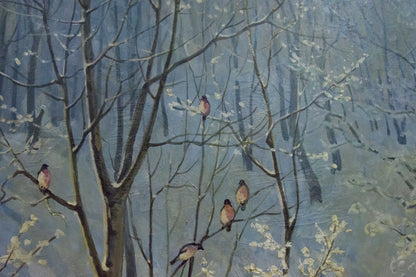 Oil painting Winter landscape Sevets Victor Stepanovich