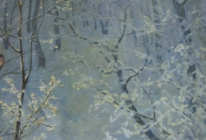 Oil painting Winter landscape Sevets Victor Stepanovich